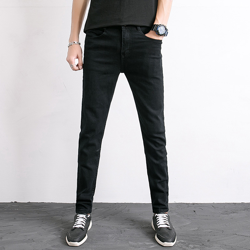 [HCM]QUẦN JEANS NAM ĐEN BASIC TRƠN + ÁO THUN TRƠN NGẪU NHIÊN (MUA RIÊNG)