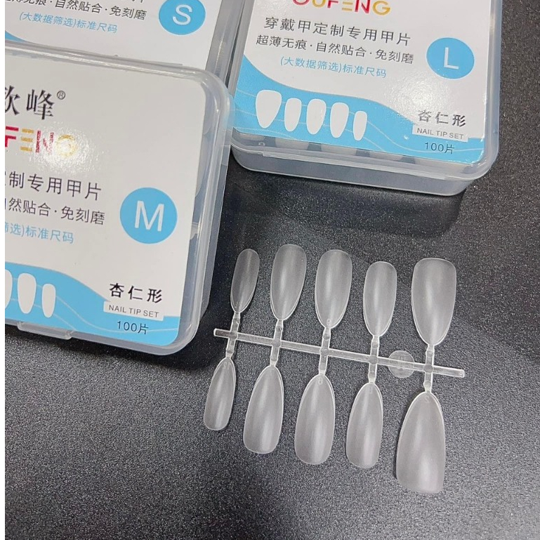 Móng úp form mới siêu mỏng làm nailbox 3 size