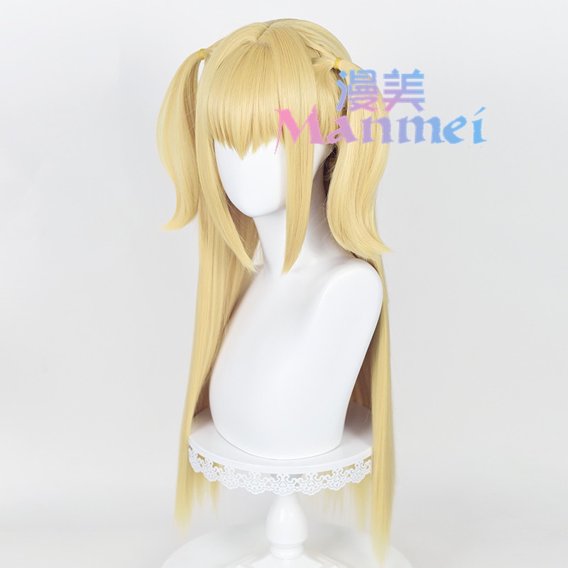 Manmei Anime Death Note Misa Amane Cosplay Wig Women Death Note Cosplay Golden Long Hair Misa Amane Wig
