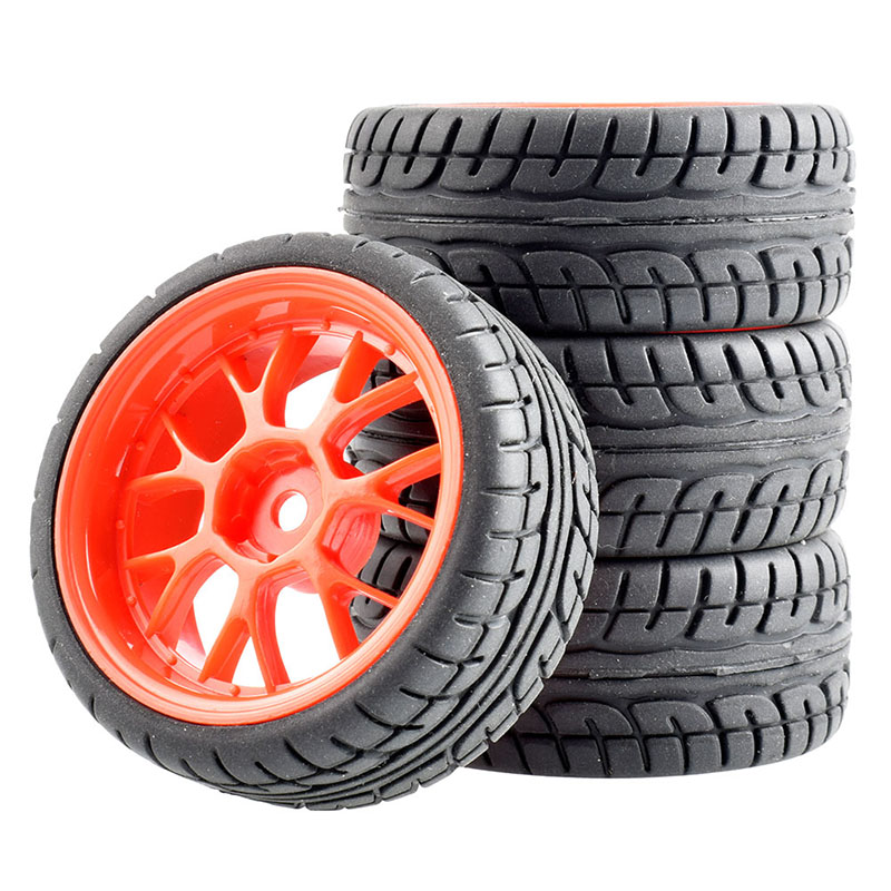 4 Pieces RC Car Tires 1/16 1/12 1/14 Modification Car Parts Wheel for  Wltoys