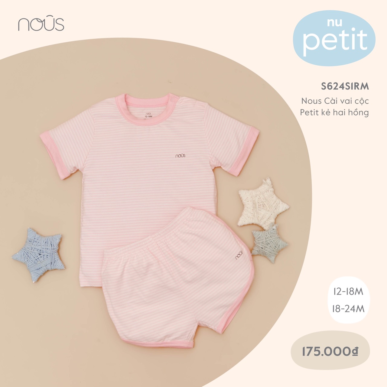 BỘ NOUS CÀI VAI CỘC TAY PETIT