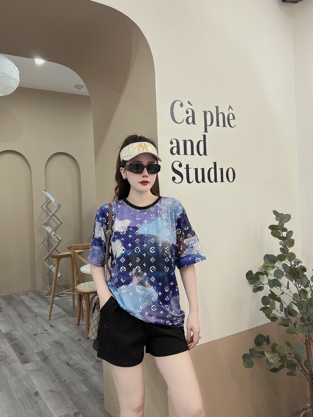 Đồ bộ thun đùi họa tiết in 3D MD018