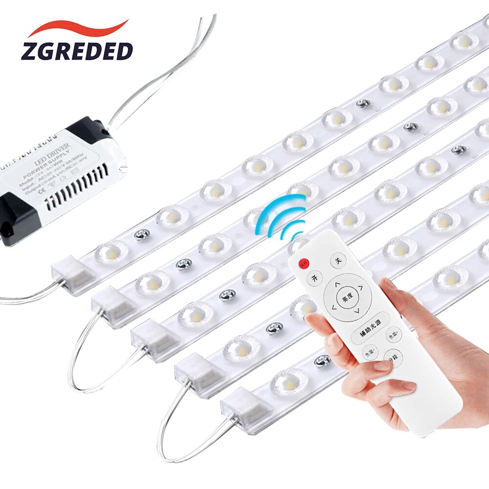 Led Module 220V Bar Led Ceiling Light Replacement Module 60W 64W 80W 96W 100W Led Panel Board Dimmable For Ceiling Square Lamp