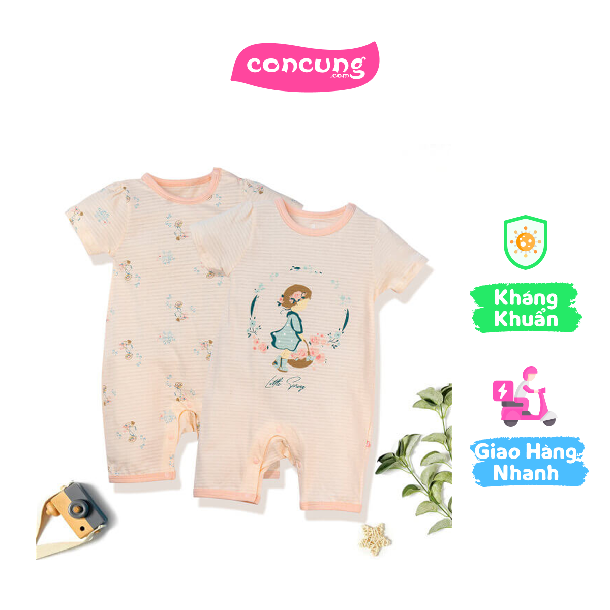 Set 2 bodysuit đùi ht búp bê animo m522004-19