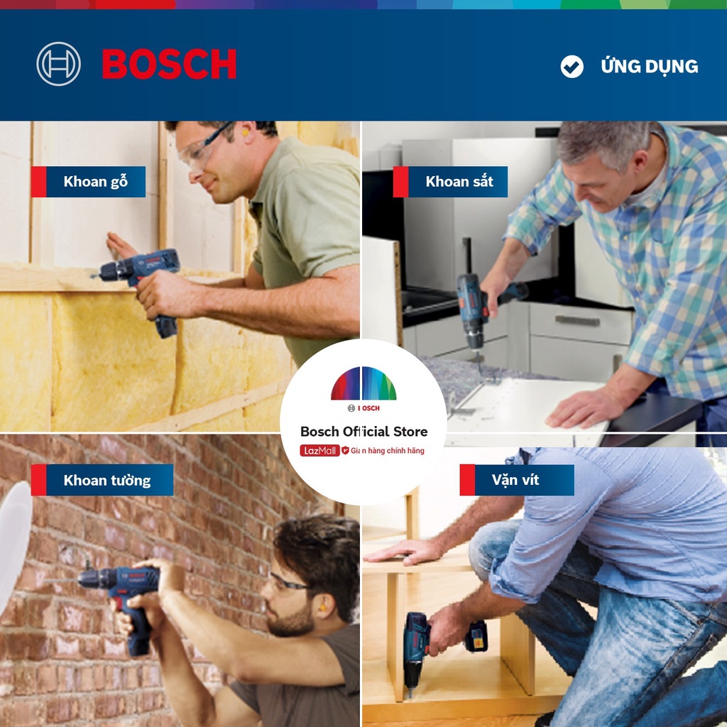 Bộ mũi tua vít đa năng Bosch 25 món (xanh dương)