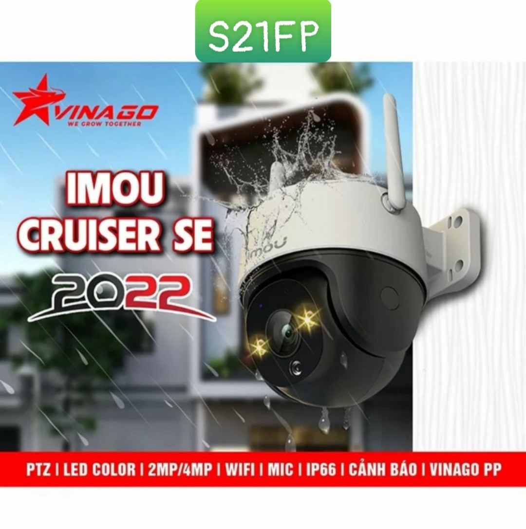 Camera Wifi IMOU S41FP 4.0MP Hoặc S21FP 2.0MP ngoài trời chống nước, xoay 360độ, Có Míc , Chính hãng Imou Việt Nam