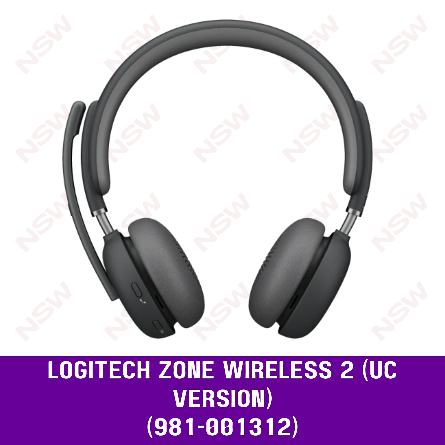 Logitech Singapore, Logitech Headsets, Logitech Zone, Logitech Zone  Wireless 2 ANC Bluetooth Headset, UC (981-001312)