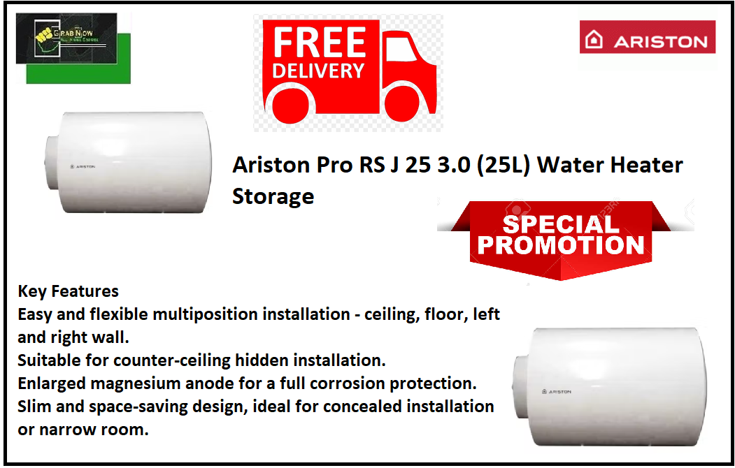 Ariston Pro RS J 25 3.0 SIN Storage Water Heater / FREE EXPRESS DELIVERY |  Lazada Singapore