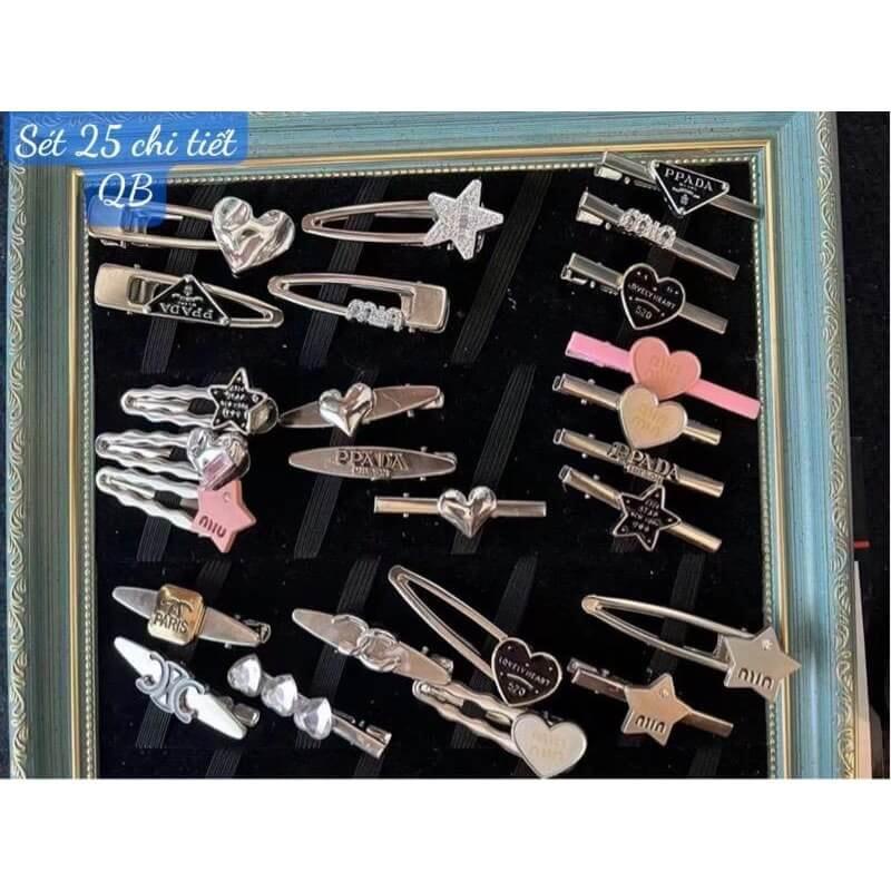 Sét 25 kẹp tóc nữ phong cách hàn quốc