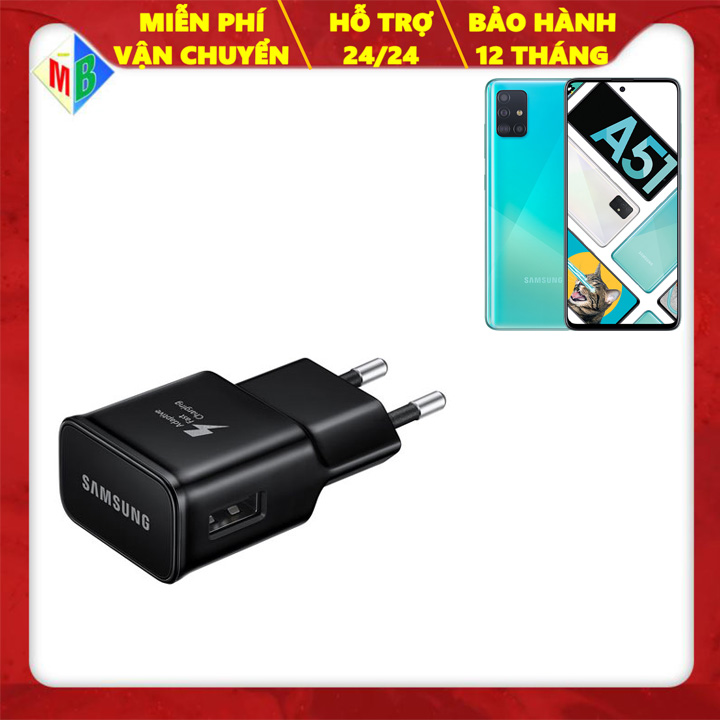 Cóc sạc nhanh đen 18w samsung a51
