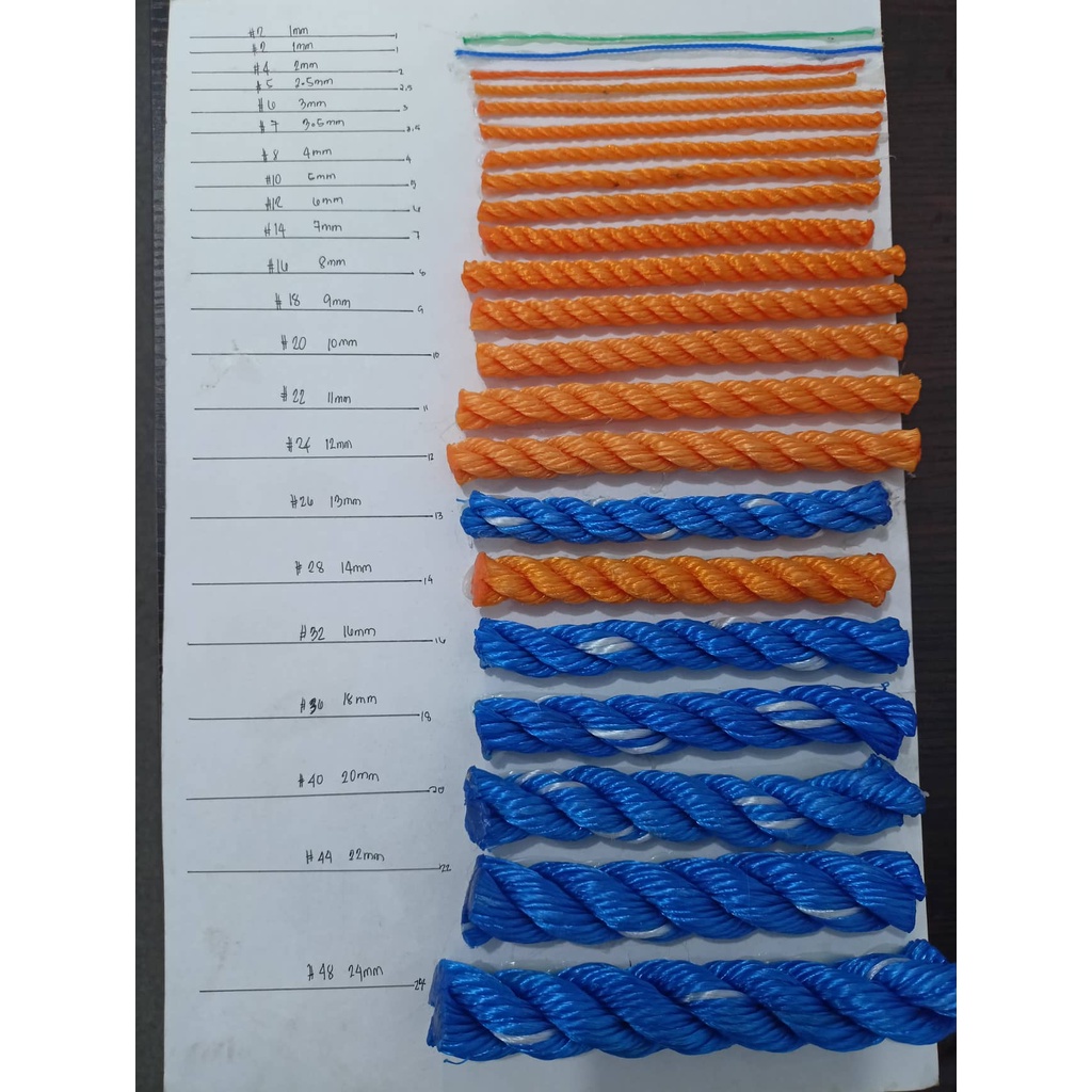 COD】 Nylon Rope no.7 3.5mm 200meters per roll good quality ties