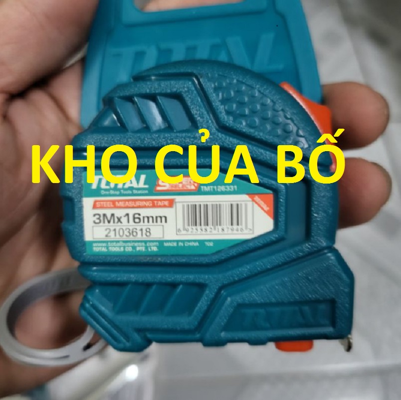 Thước kép thép nền vàng (3mx16mm) Total TMT126331