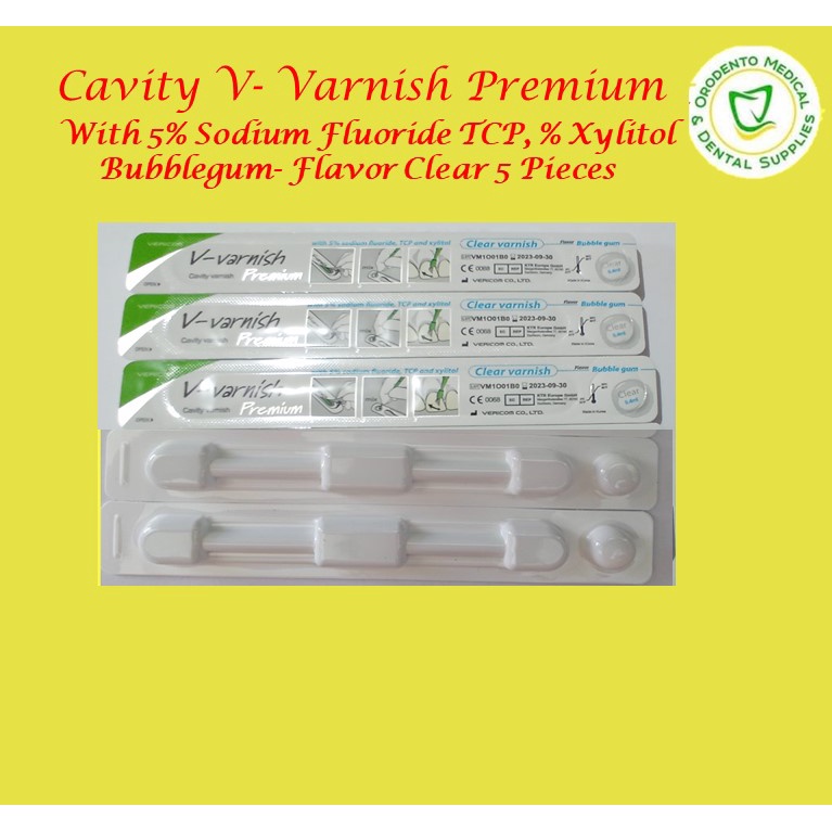 VVarnish Premium with 5 Sodium Fluoride TCP & Xylitol Cavity Varnish