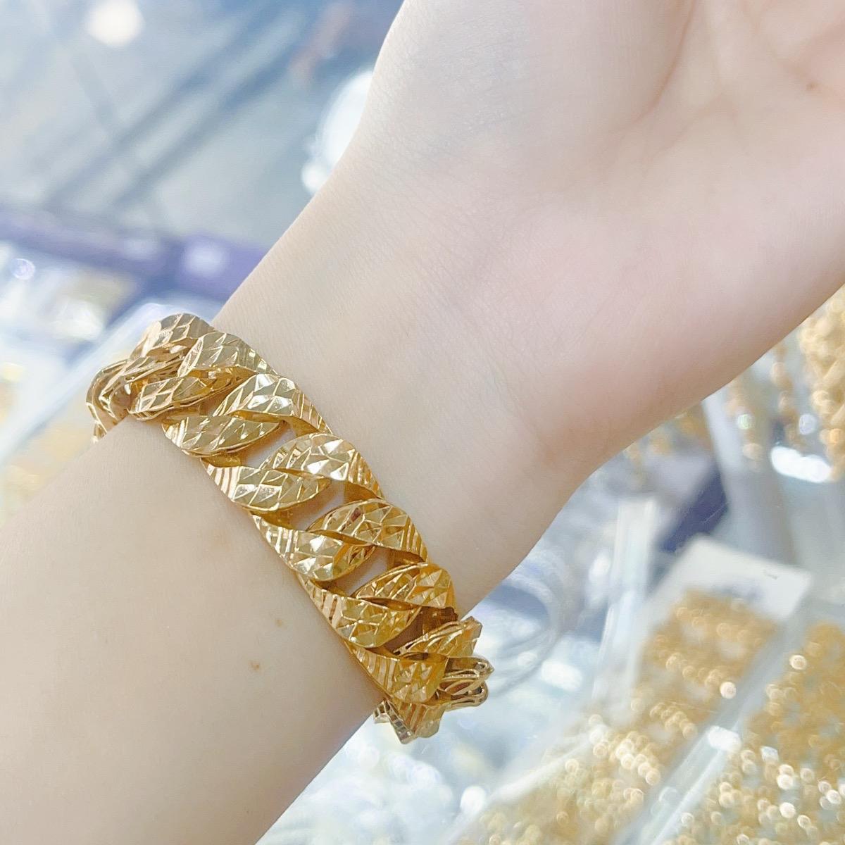 Lắc bọng đồng đeo bền mẫu khía