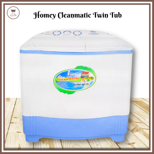 [ONHAND] HOMEY CLEANMATIC TWIN TUB WASHING MACHINE AND DRYER/ 8KG LOAD