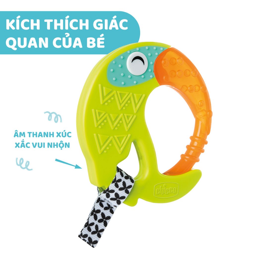 Gặm nướu hình vẹt vui nhộn Chicco