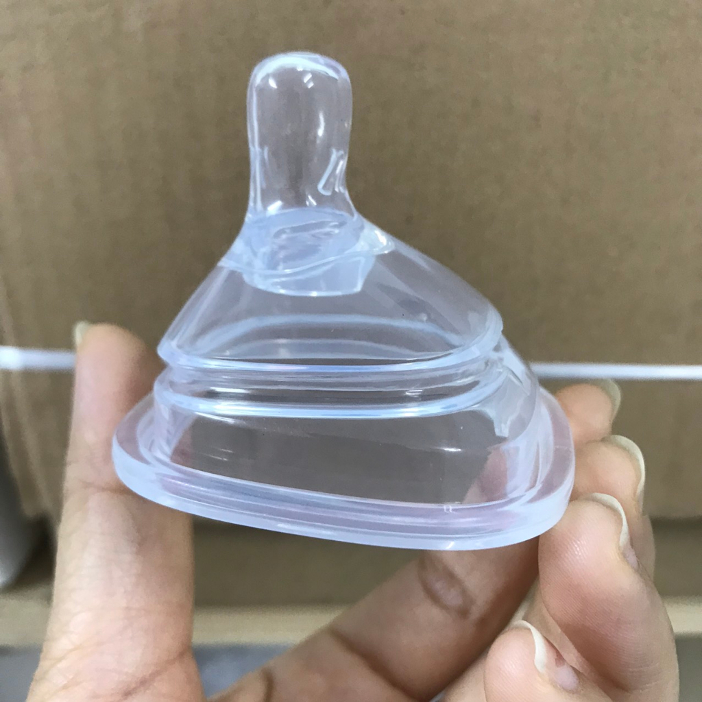 Núm hút, núm tập uống bình sữa vuông Hegin