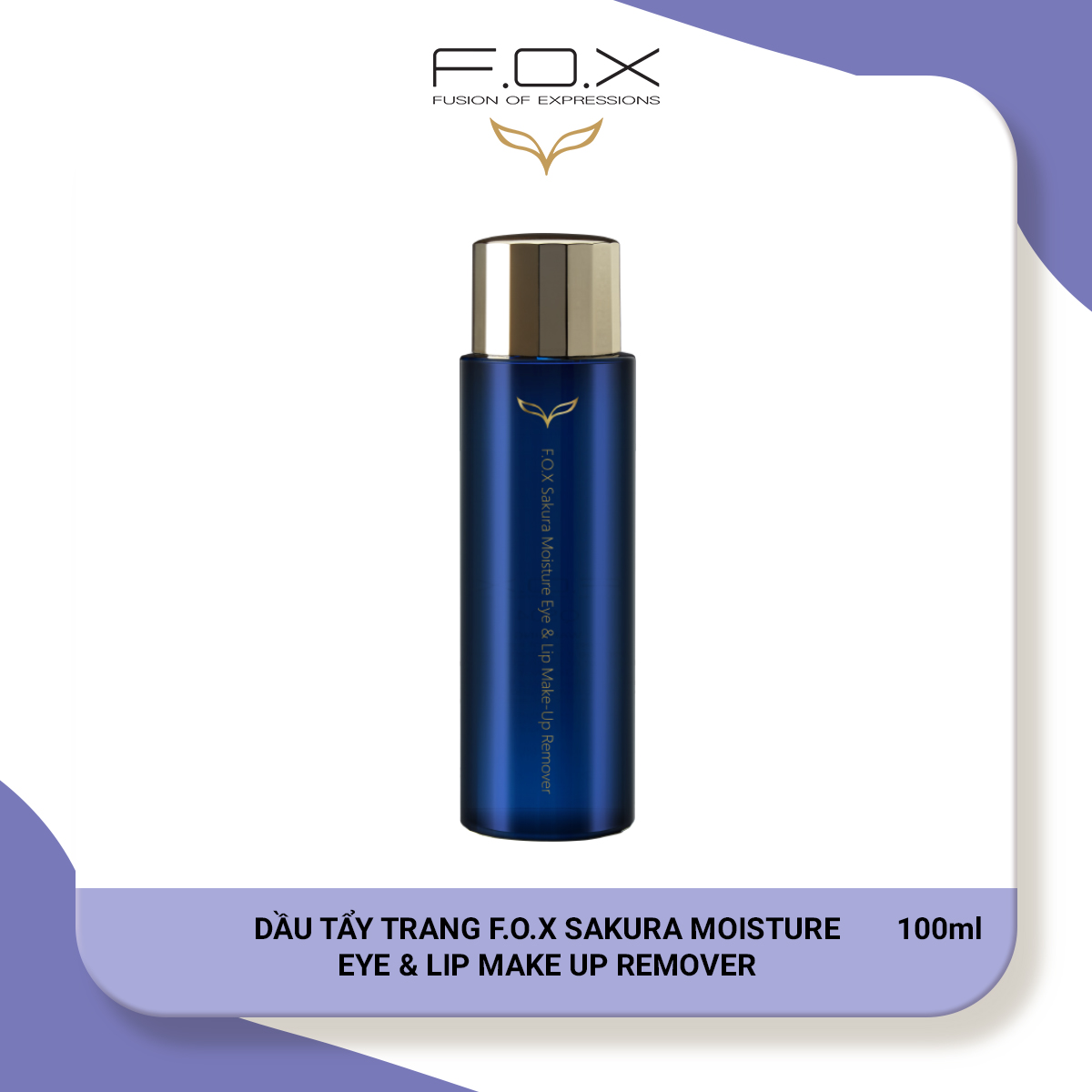 Dầu Tẩy Trang F.O.X Sakura Moisture Eye & Lip Make Up Remover 100ml - FOX Mỹ phẩm thiên nhiên thumbnail