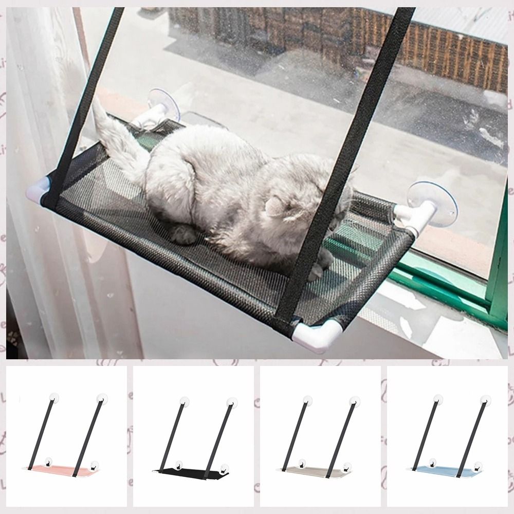 Treo Tường võng cho mèo với núm hút cao su mèo thoáng khí cửa sổ Giường