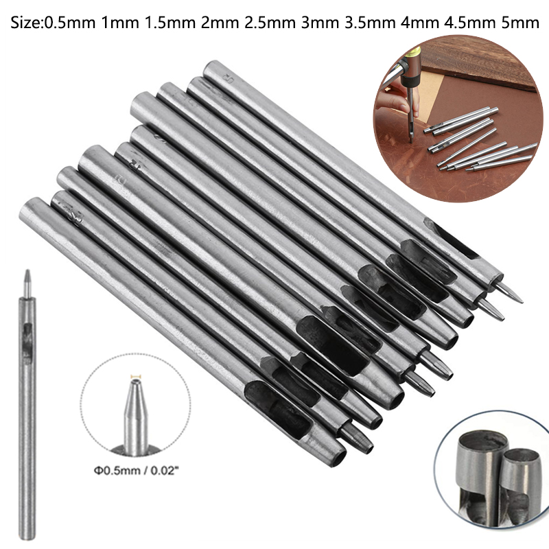 Dụng cụ da đục lỗ mới Quy trình đục lỗ Bộ đai đục lỗ rỗng