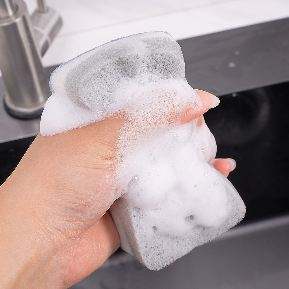 1/20PCS Strong Cleaning Sponges Double-Sided Decontamination Dishwashing Sponge Wipe Kitchen Magic Scouring Cloth Cleaning Tools