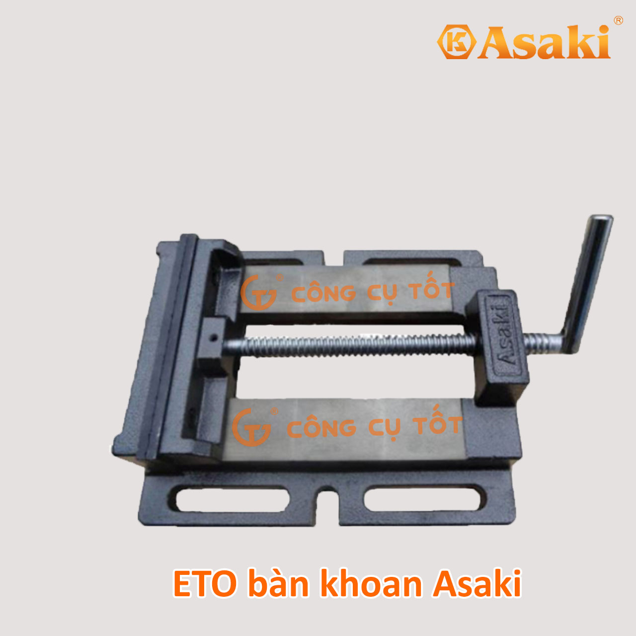 Eto kẹp bàn khoan - êtô bàn khoan - Ê tô gắn khung máy khoan bàn ASAKI, LRT size tùy chọn