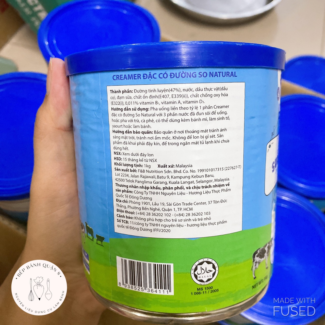 [Freeship + Quà Tặng 10k ] Sữa đặc có đường So Natural Malaysia lon 1kg