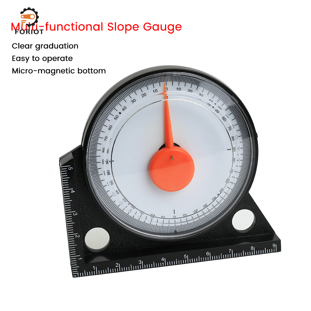 Foriot Measuring Inclinometer Slope Angle Finder Protractor Tilt Level Meter Clinometer Gauge Gauging Tools