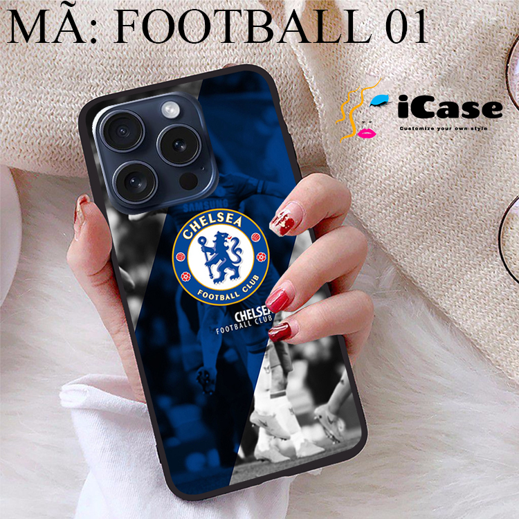 Ốp lưng iPhone 15 Pro viền dẻo TPU BST CLB Bóng Đá