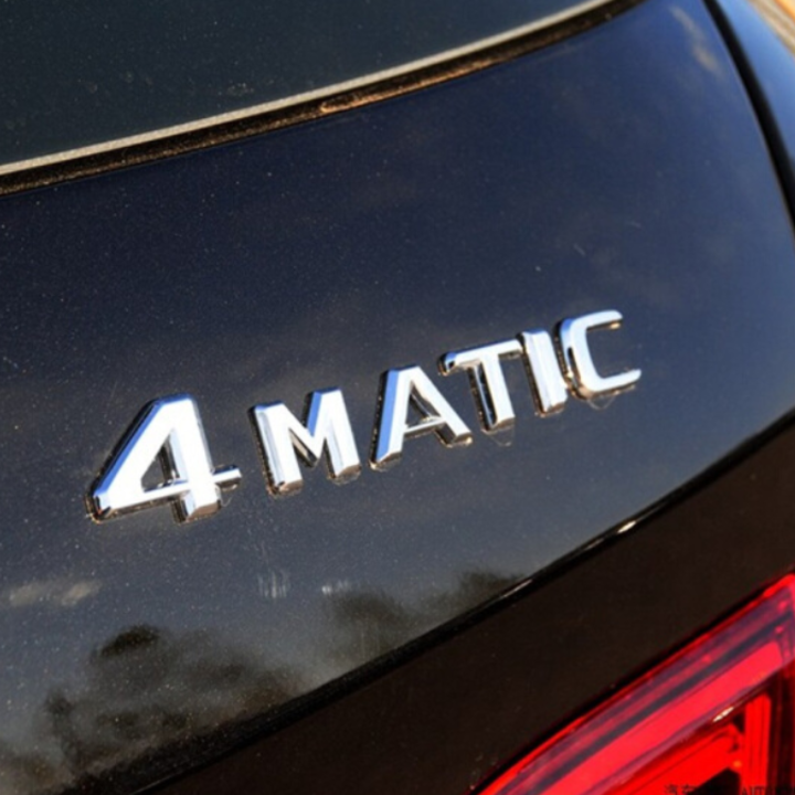 Tem, decal 3d nhựa chữ nổi 4matic dán đôi xe ô tô, xe hơi chất liệu nhựa abs