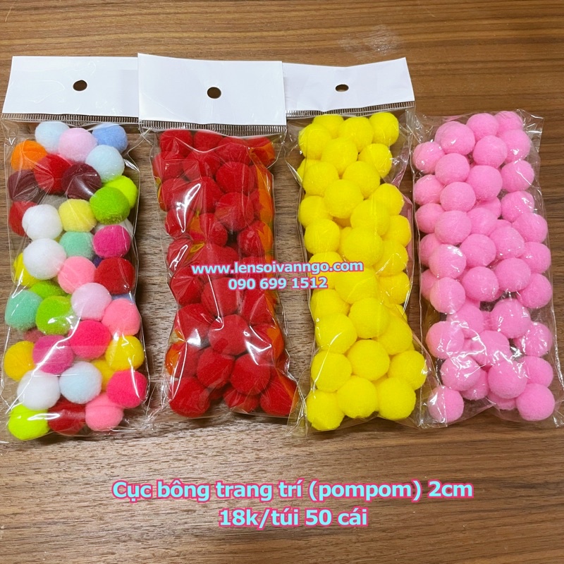 Cục bông trang trí ( Pompom)