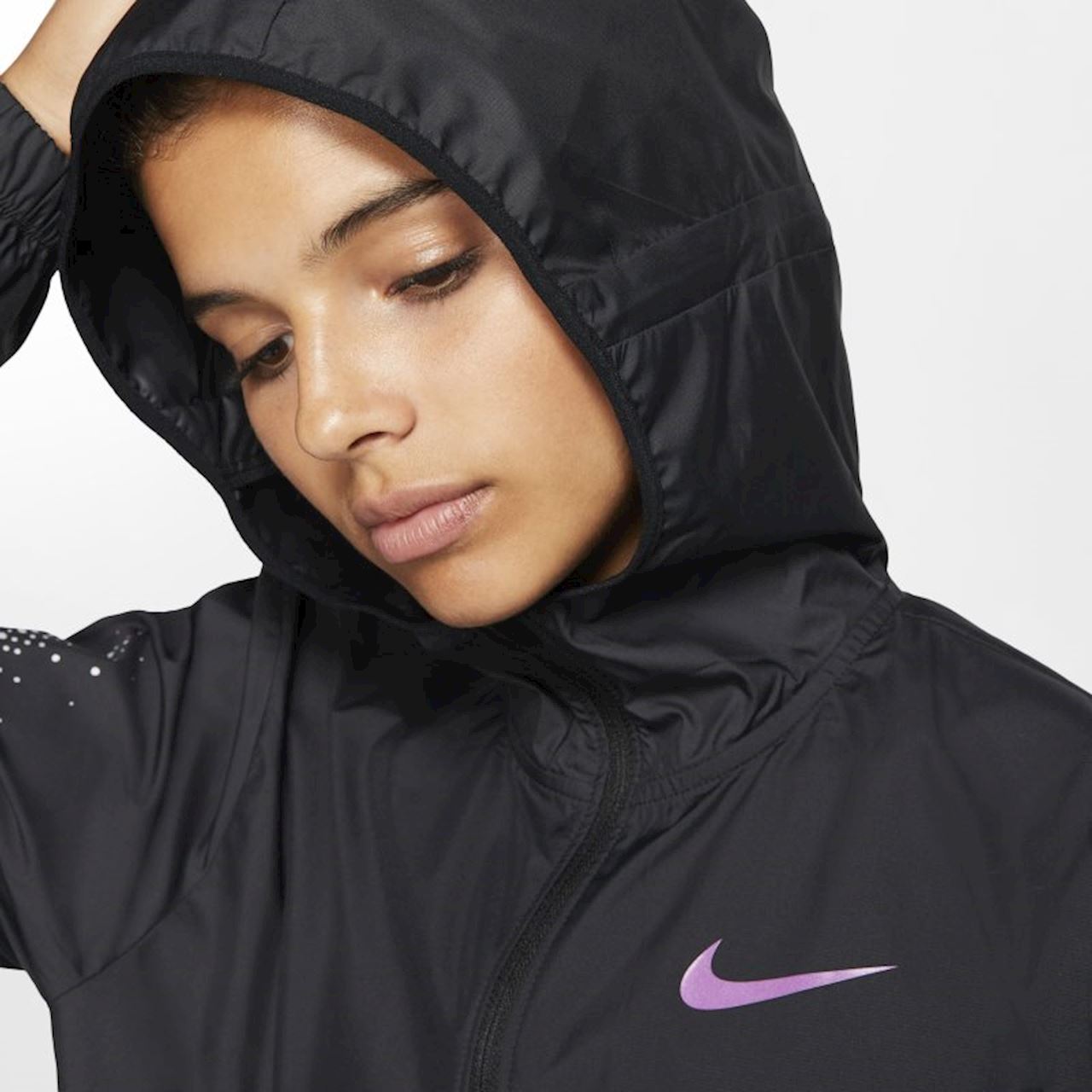 nike women's essential hooded running jacket