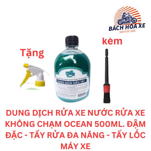 [Chất tẩy lốc xe máy, đầu bò xe, tẩy sắt, thép nhôm gỉ, tẩy kính] Dung dịch siêu tẩy 500ml Ocean