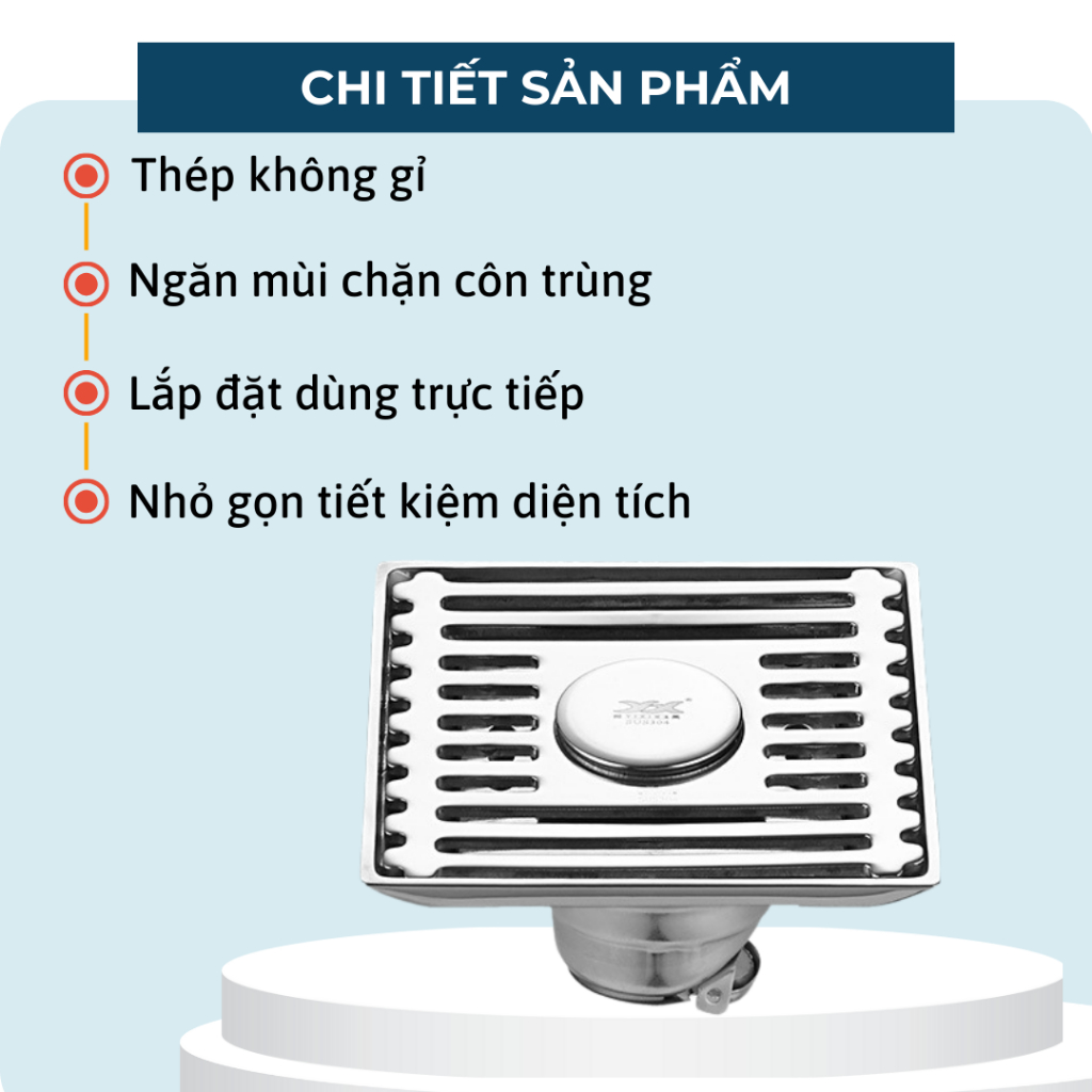 Bộ Chặn Cống Thoát Sàn Nhà Tắm BC009 BEBEHOUSE