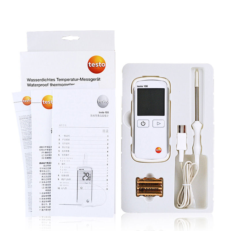 Testo 108-2 Waterproof Digital Food Thermometer - 0563 1082