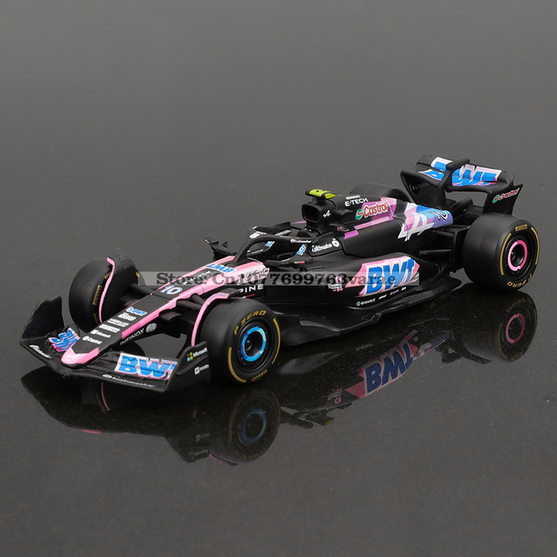 Bburago 1:43 Alpine F1 Team A524 2024 10 Pierre Gasly 31 Esteban Ocon Alloy Car Die Cast Model Toy Collectible competition.