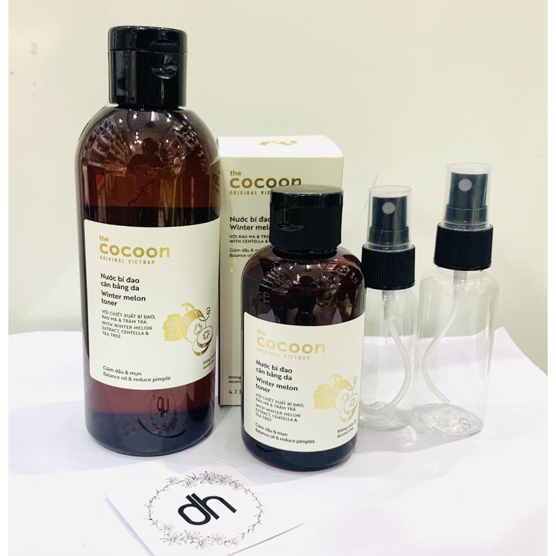 Nước cân bằng da Bí đao Cocoon Winter Melon Toner Bí Đao 310ml duduhouse