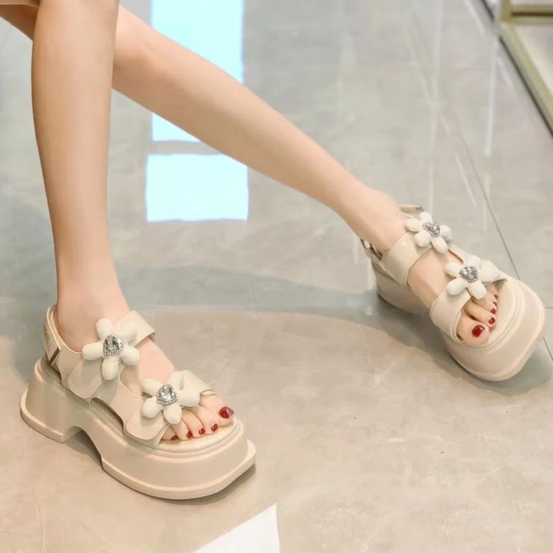 Nova dép sandal nữ dép đi biển dép đế cao thoải mái xinh xắn b98g1q3 35z230829