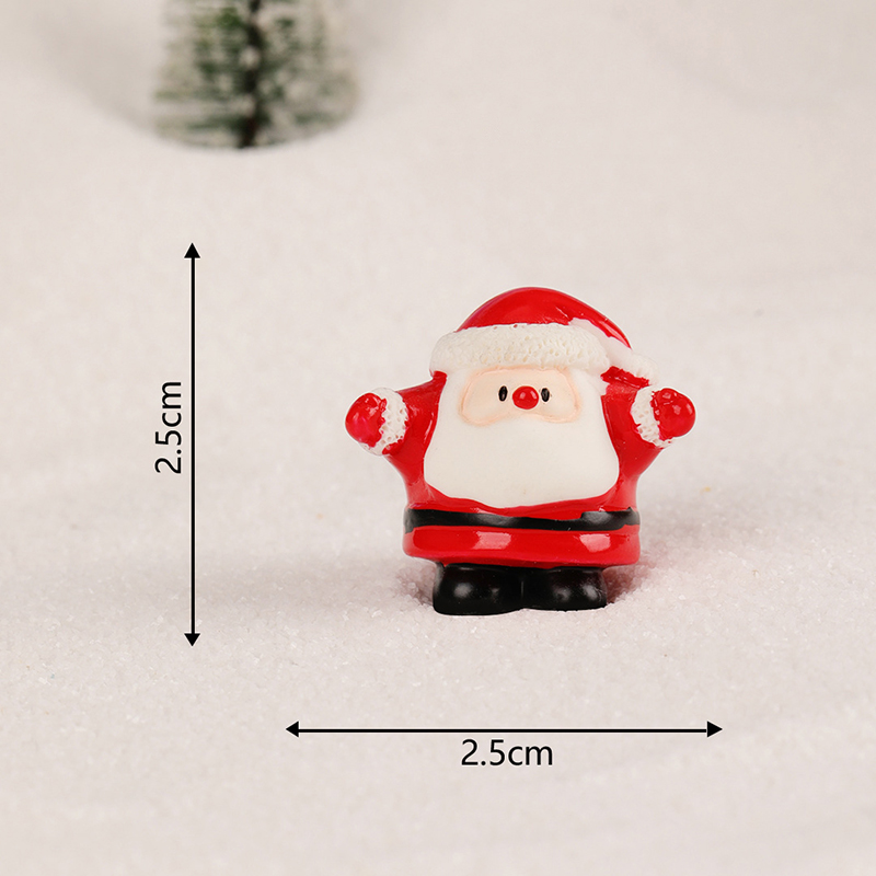 Creative Fashion Christmas Snowman Santa Miniatures Figures Cute Cartoon Micro Ornaments DIY Home Decoration Accessories Gifts YULING. 
