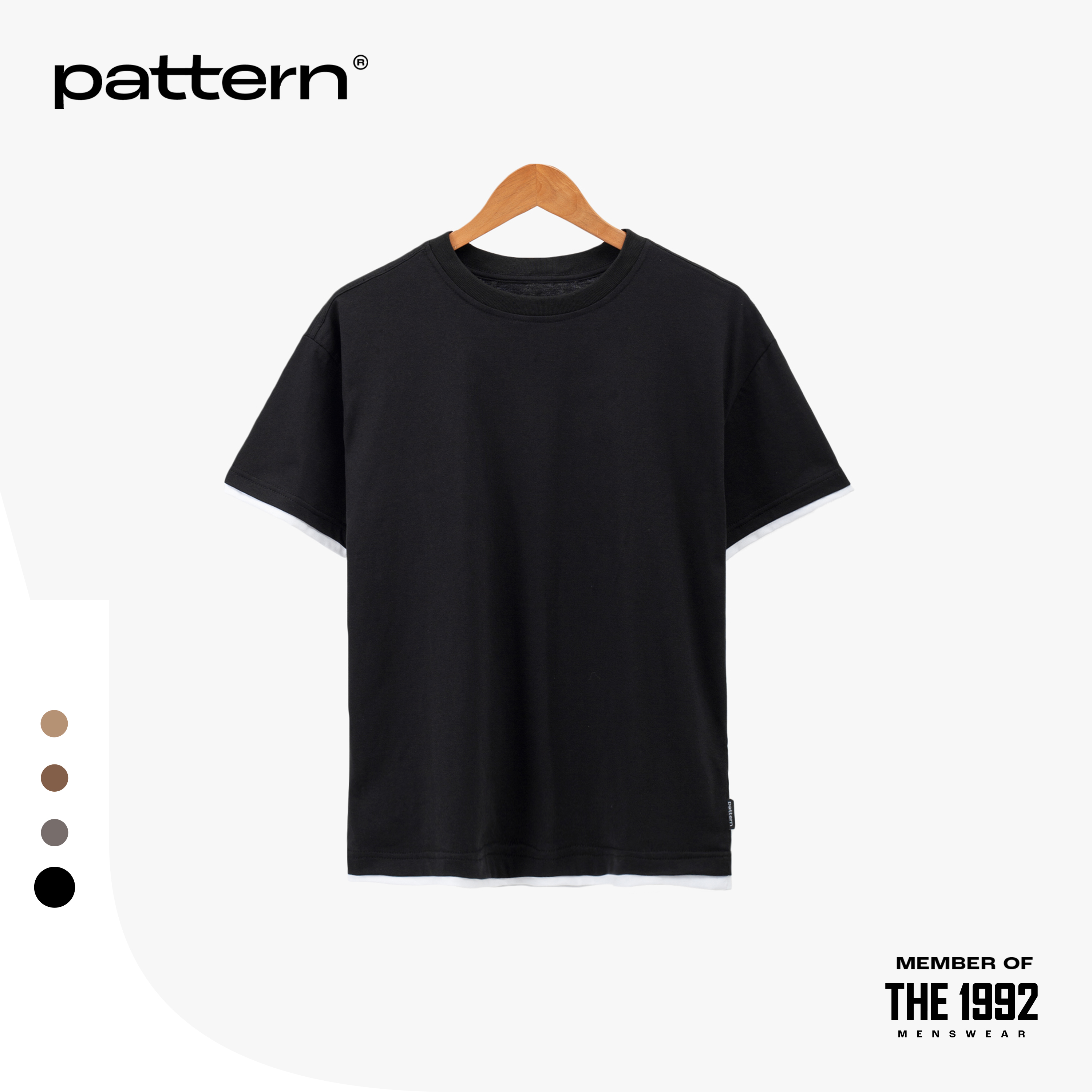 Áo phông Layer PATTERN THE 1992 Tshirt giả gấu