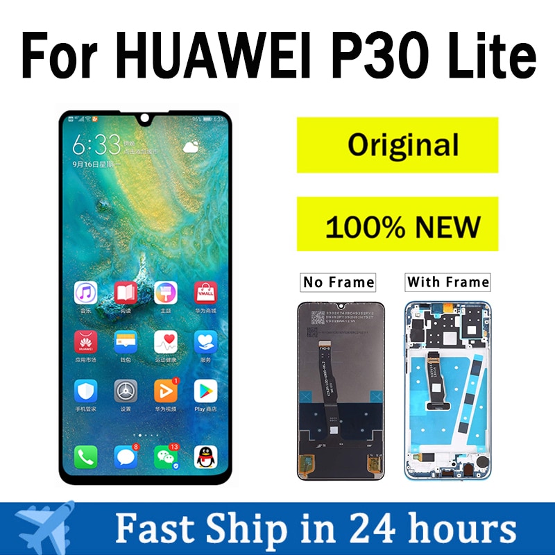 New original lcd screen for suitable for huawei p30 lite lcd display touch screen for suitable for huawei p30 lite nova 4e lcd screen digitizer assembly