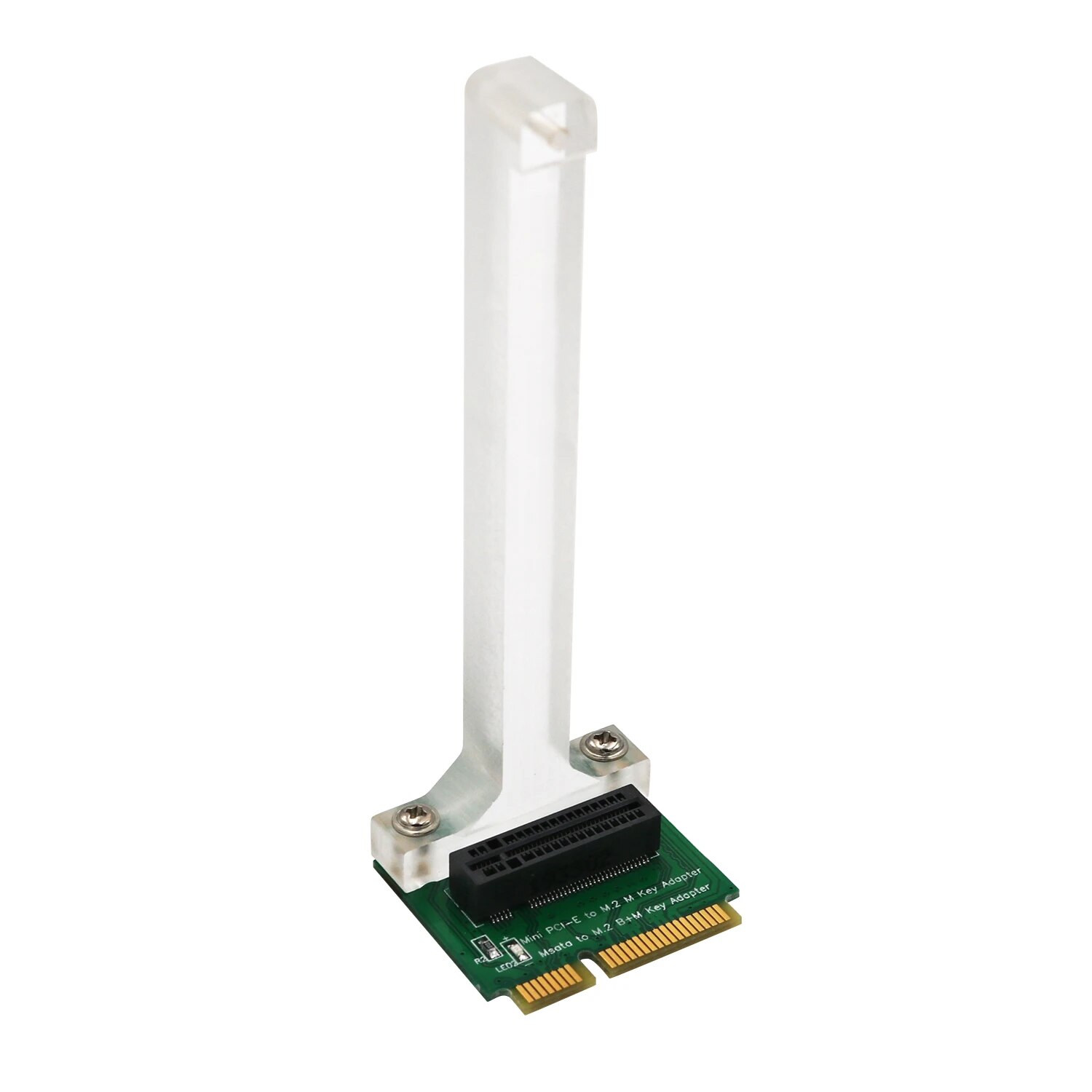 M.2 ngff nvme ssd/ bm key sata bus ssd to mini pci-e adapter vertical installation for 2280 type ssd