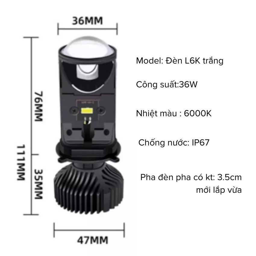 ĐÈN PHA LED CHÂN H4 LẮP ĐC CHO Ô TÔ VÀ XE MÁY