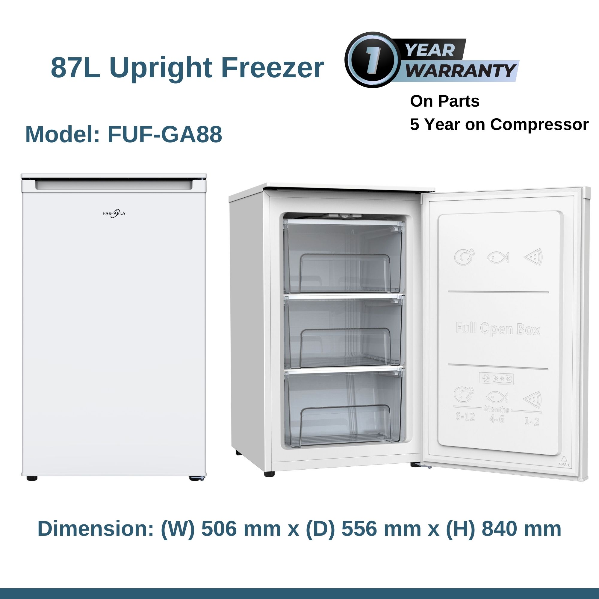 farfalla upright freezer