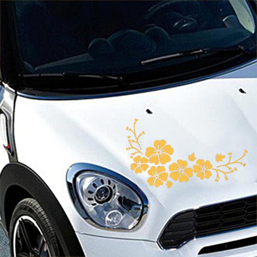 【Exclusive Offer】Car Decal Delicate Flying Flower Auto Pattern Truck Hood Side Sticker Nov 7. 