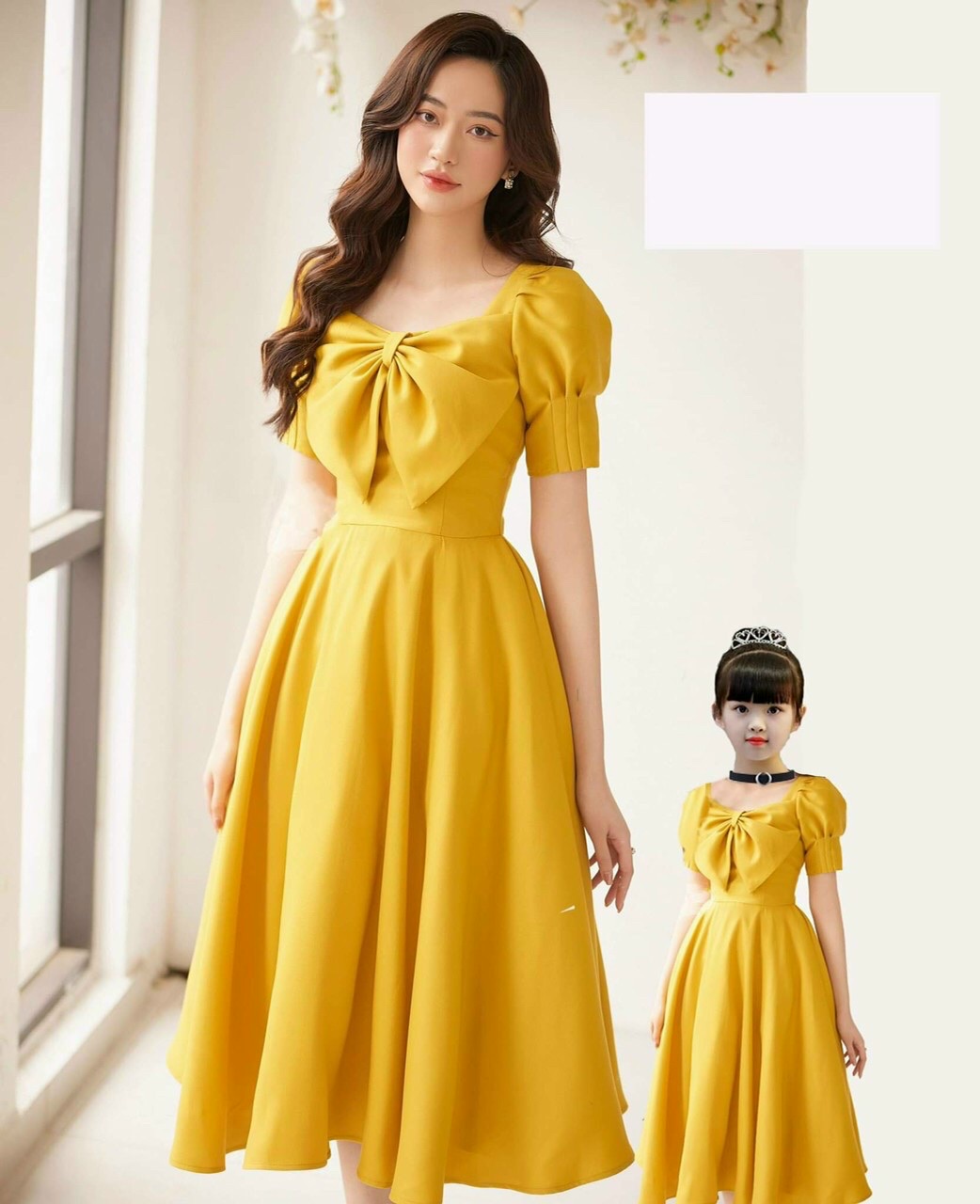 đầm mẹ và bé có bán riêng fullsize