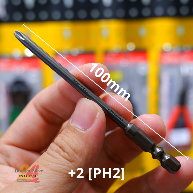 [made in japan] Mũi vít nhật OHMI chân ngắn máy mỹ +2 (PH2)/+1(PH1) (GIÁ 1 MŨI)