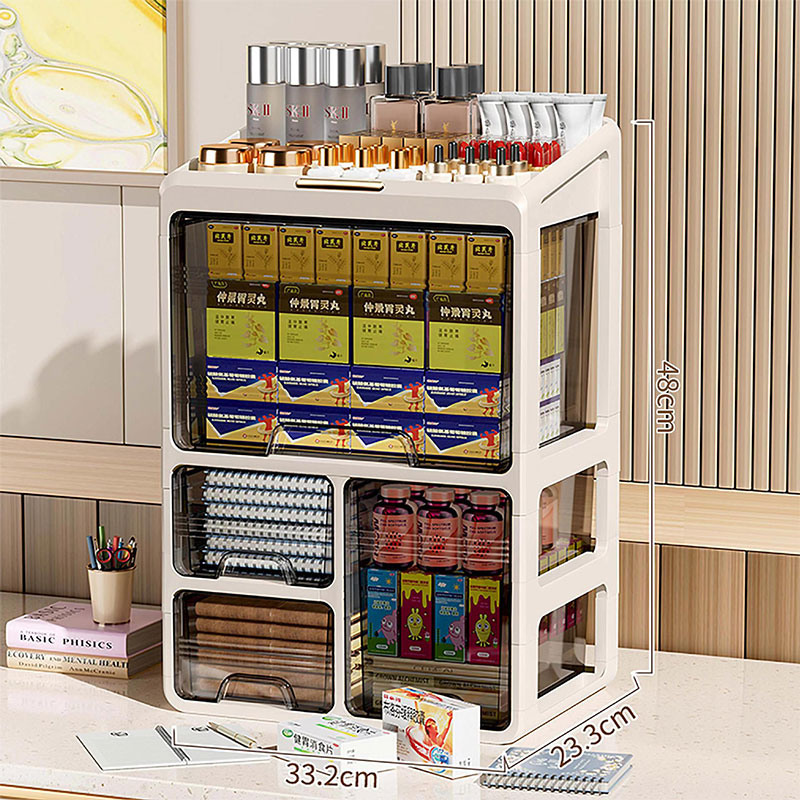 Desktop storage box, drawer, hair accessories, multi-layer storage cabinet, lipstick, cosmetics, jewelry box, stationery, multifunctional sorting box
