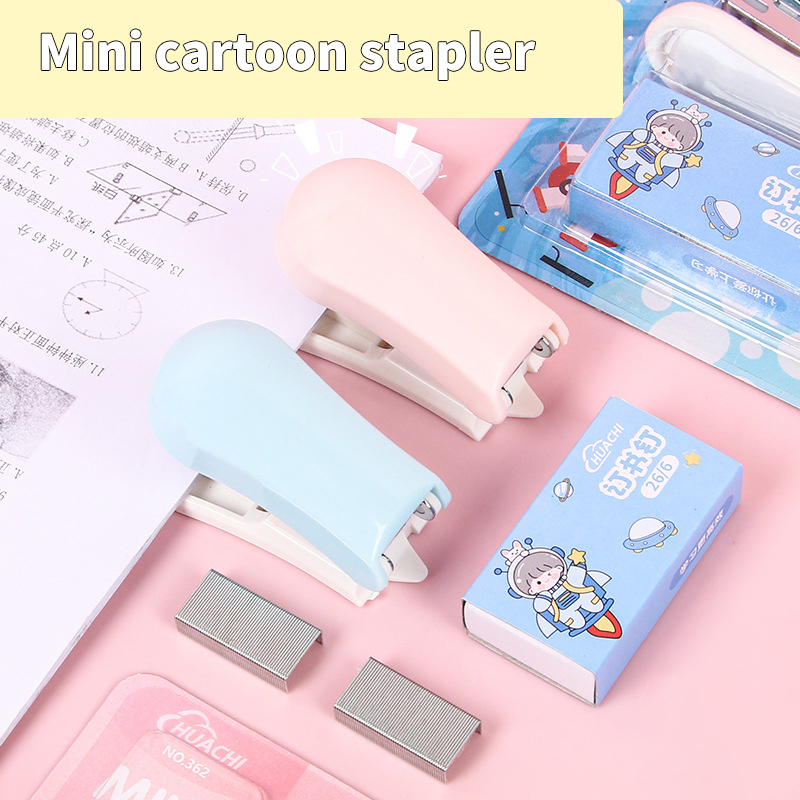 Cartoon%20Stapler%20Mini%20Small%20Set%20Cute%20Student%20Stationery%20Multi-functional%20Binding%20Machine%20Nail%20Test%20Paper%20Stapler%20JINBING%20-%20Image%202