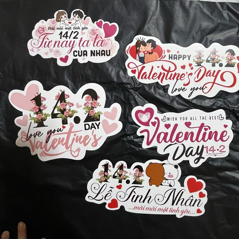 Sét 10 cái banner mừng 14/2